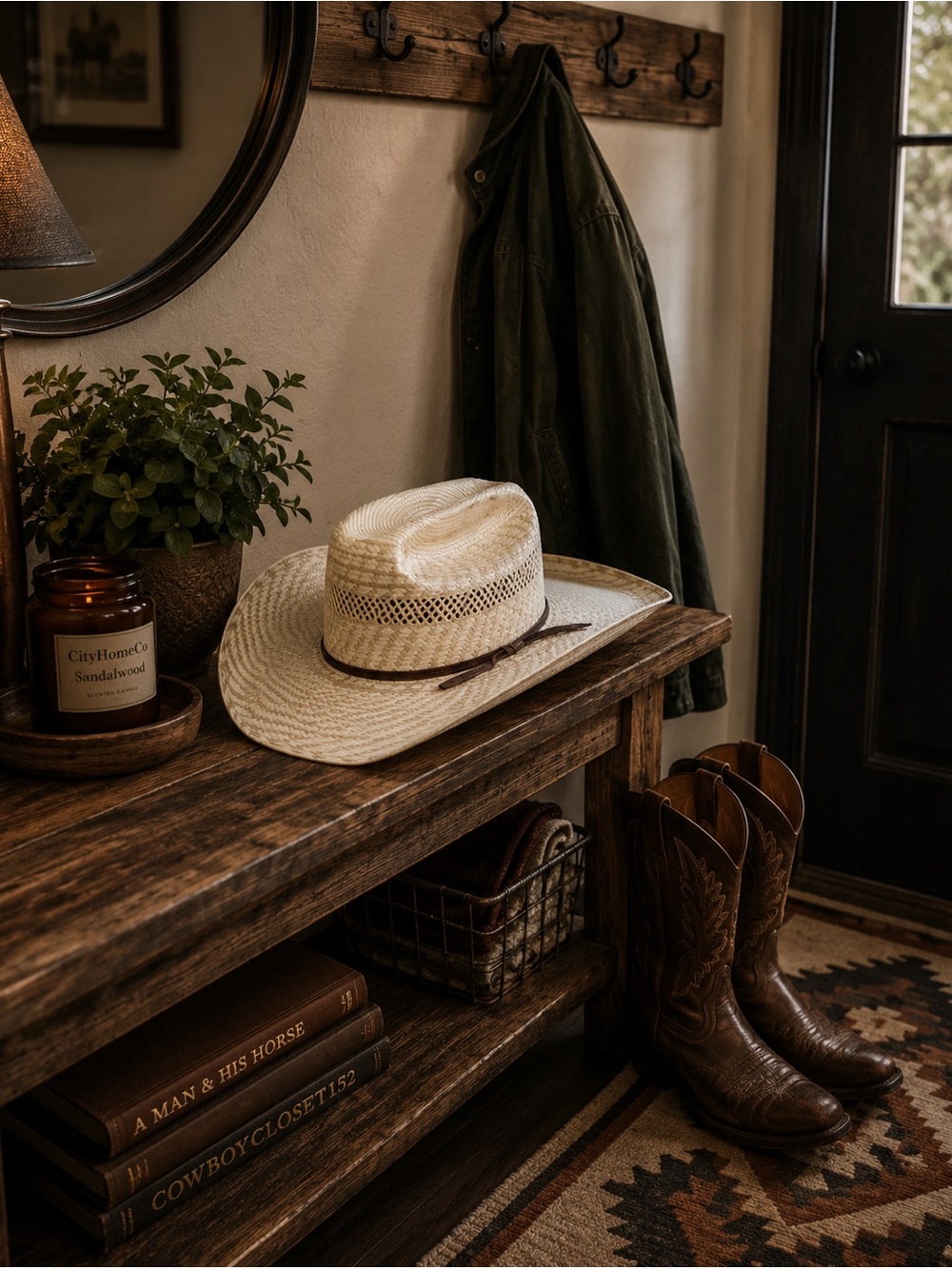 Cowboy’s Custom Greeley Hat Works Straw Rodeo American Hat Size 7 Long Oval